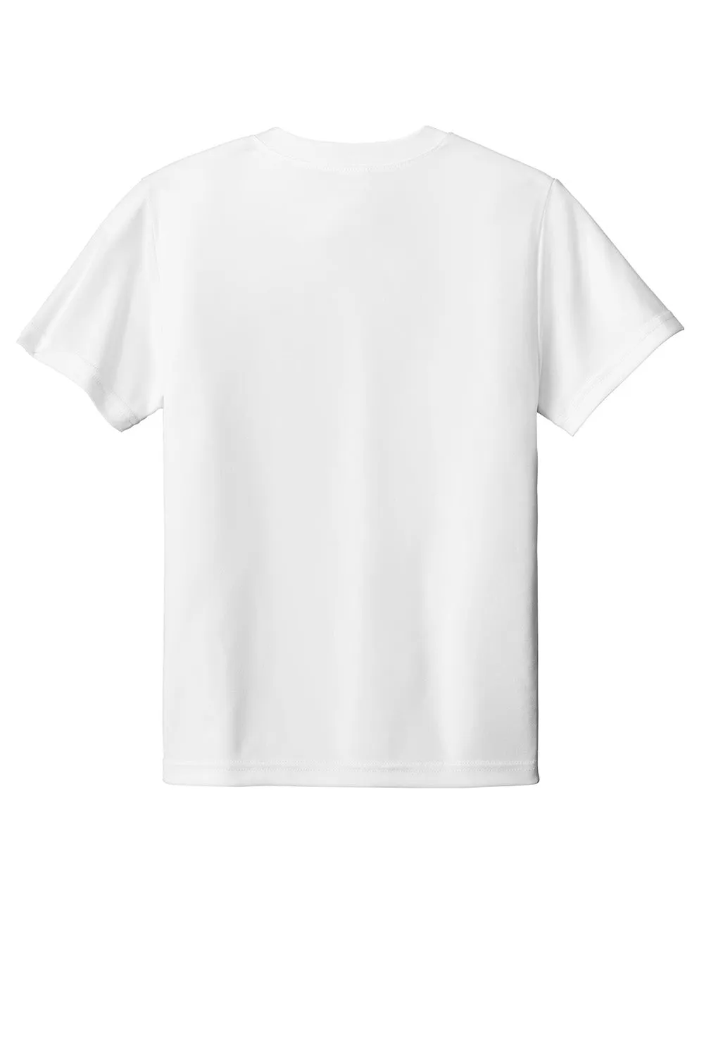Sport-Tek Youth Moisture Wicking Competitor United Short Sleeve V-Neck T-Shirt - White