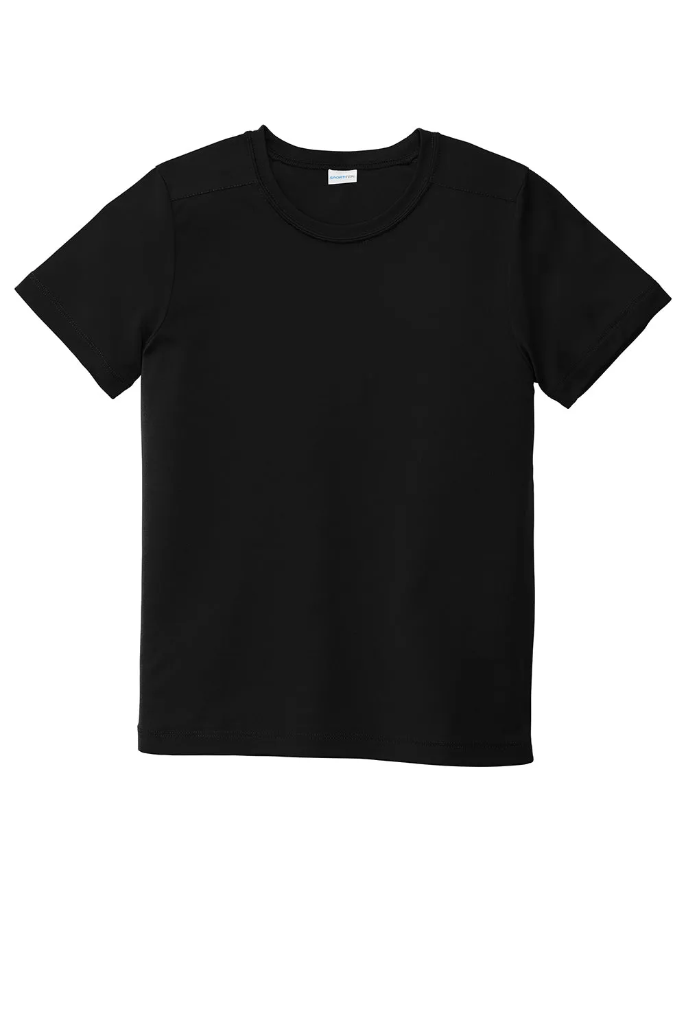 Sport-Tek Youth Moisture Wicking Short Sleeve Crewneck T-Shirt - Black