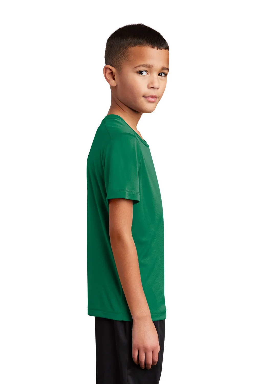 Sport-Tek Youth Moisture Wicking Short Sleeve Crewneck T-Shirt - Kelly Green - Closeout