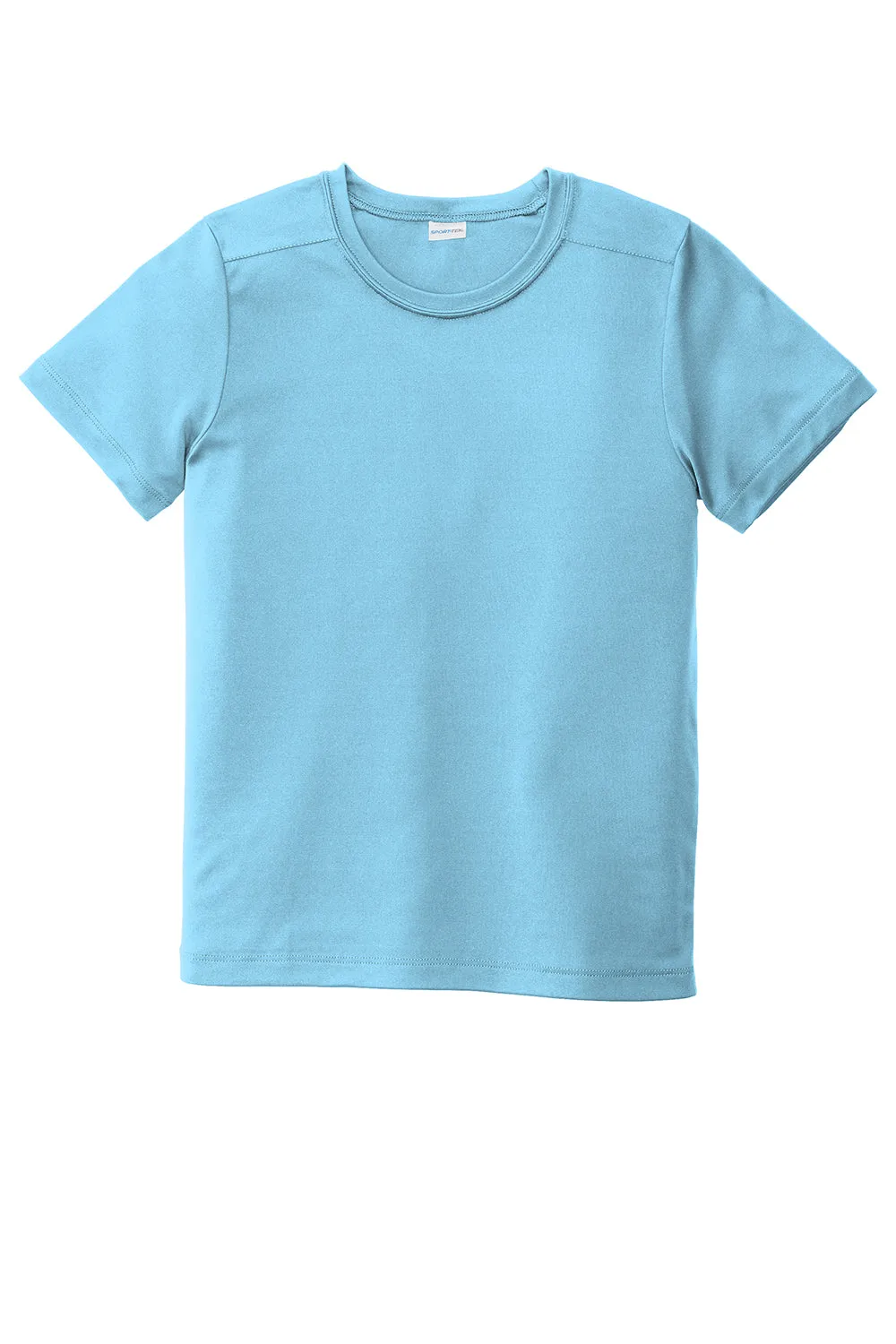 Sport-Tek Youth Moisture Wicking Short Sleeve Crewneck T-Shirt - Light Blue
