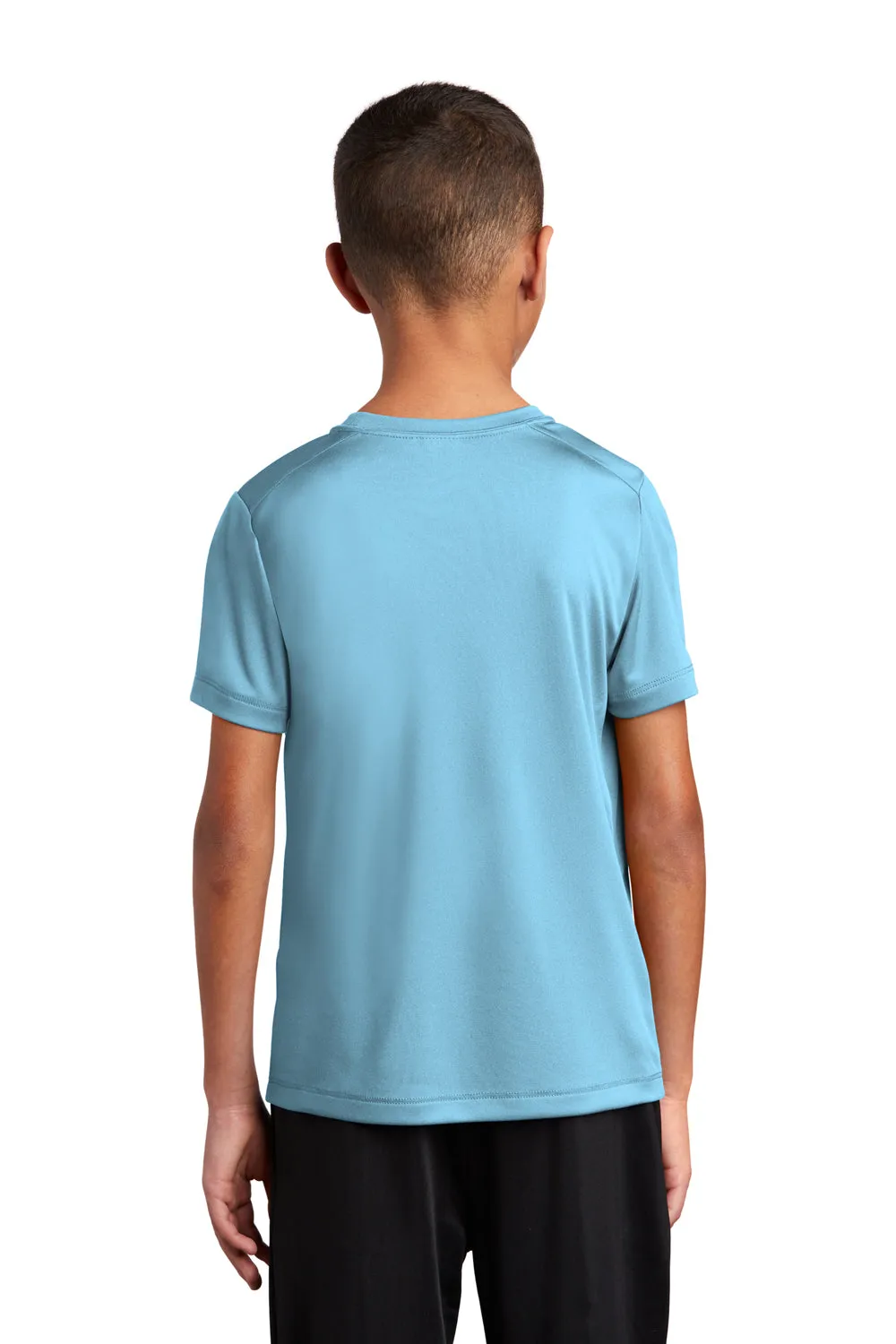 Sport-Tek Youth Moisture Wicking Short Sleeve Crewneck T-Shirt - Light Blue