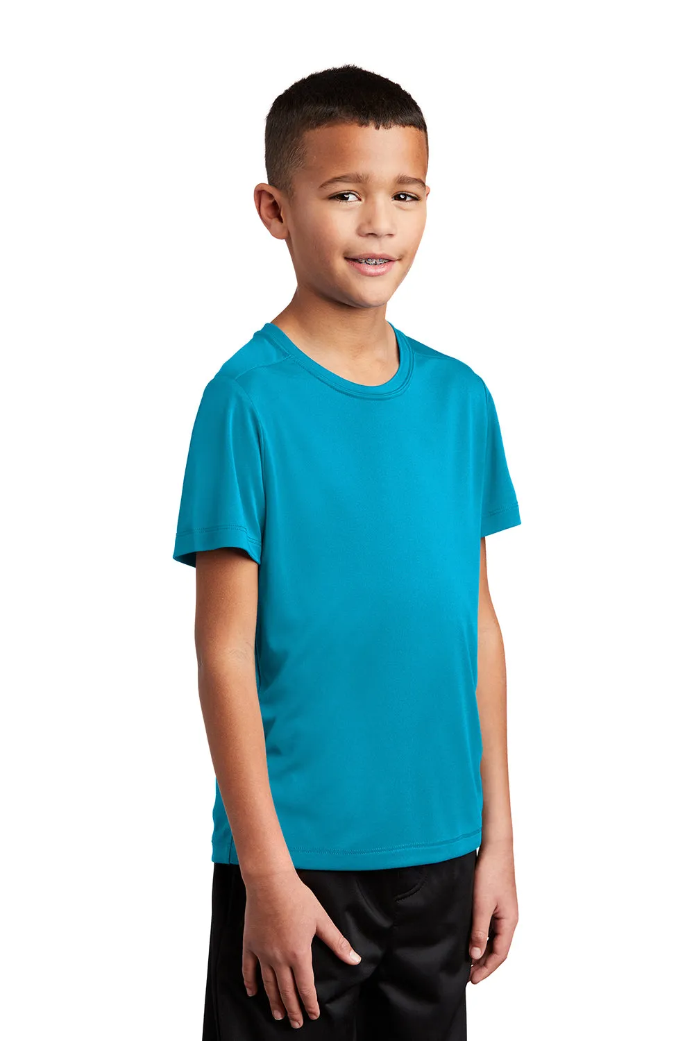 Sport-Tek Youth Moisture Wicking Short Sleeve Crewneck T-Shirt - Sapphire Blue