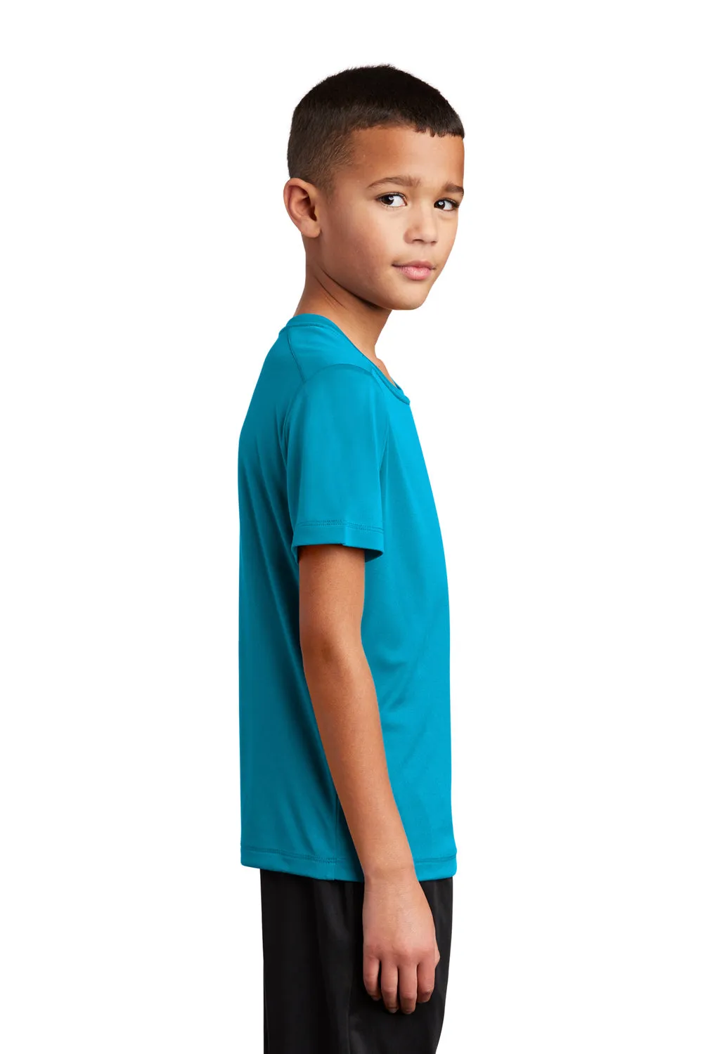 Sport-Tek Youth Moisture Wicking Short Sleeve Crewneck T-Shirt - Sapphire Blue