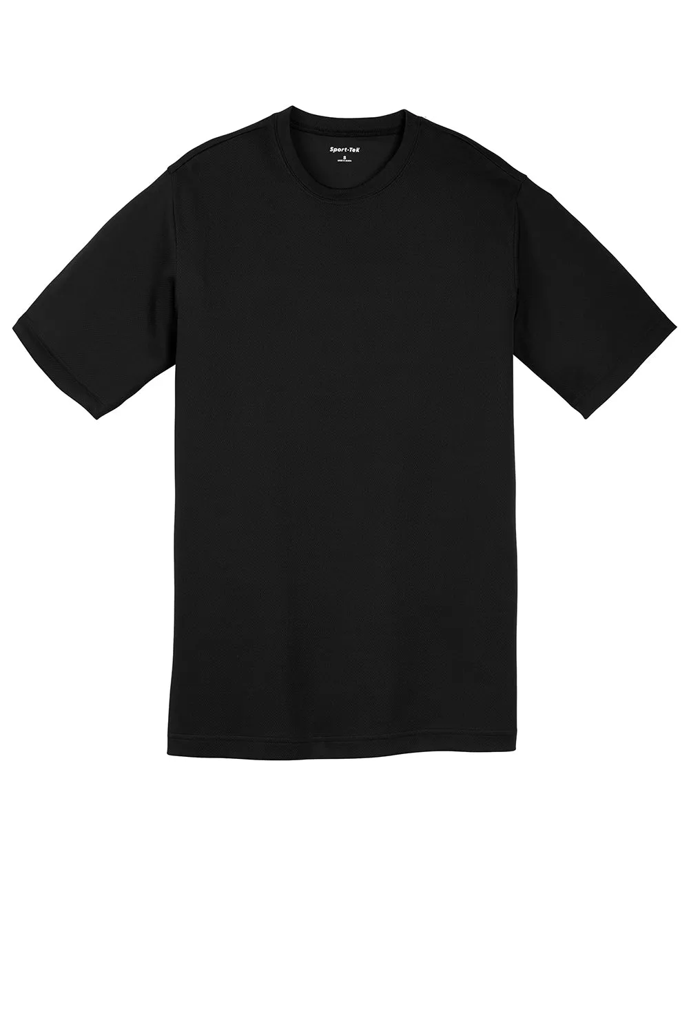 Sport-Tek Youth RacerMesh Moisture Wicking Short Sleeve Crewneck T-Shirt - Black