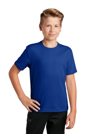 Sport-Tek Youth RacerMesh Moisture Wicking Short Sleeve Crewneck T-Shirt - True Royal Blue