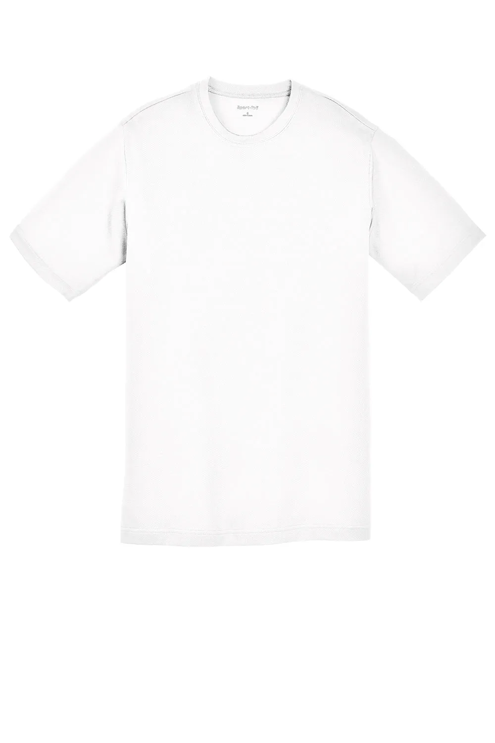 Sport-Tek Youth RacerMesh Moisture Wicking Short Sleeve Crewneck T-Shirt - White