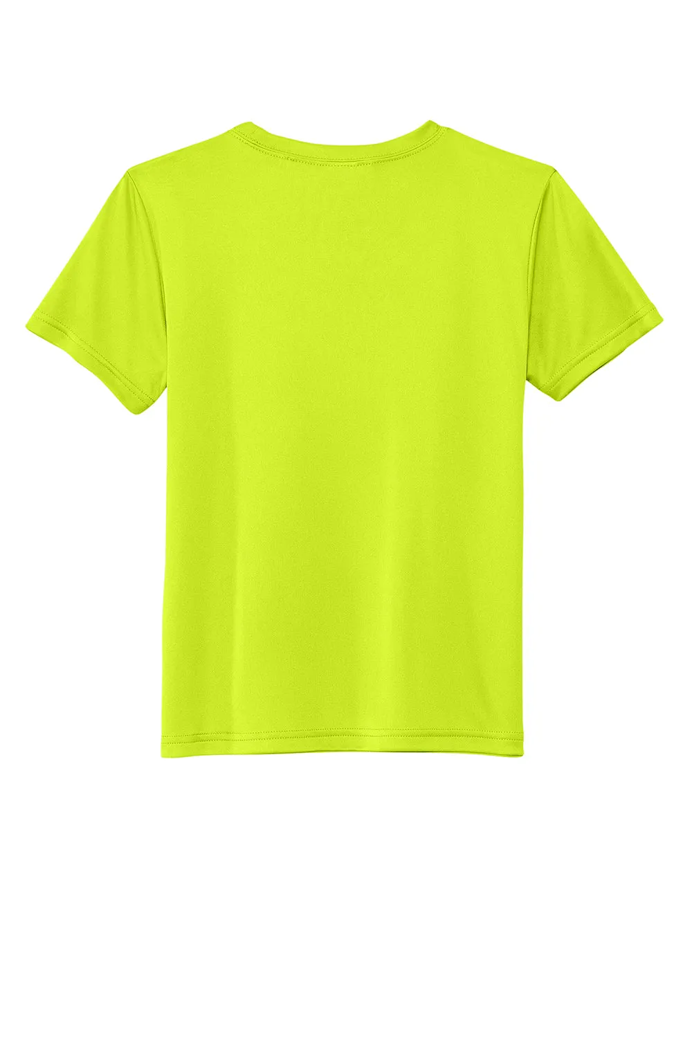 Sport-Tek Youth Re-Compete Moisture Wicking Short Sleeve Crewneck T-Shirt - Neon Yellow