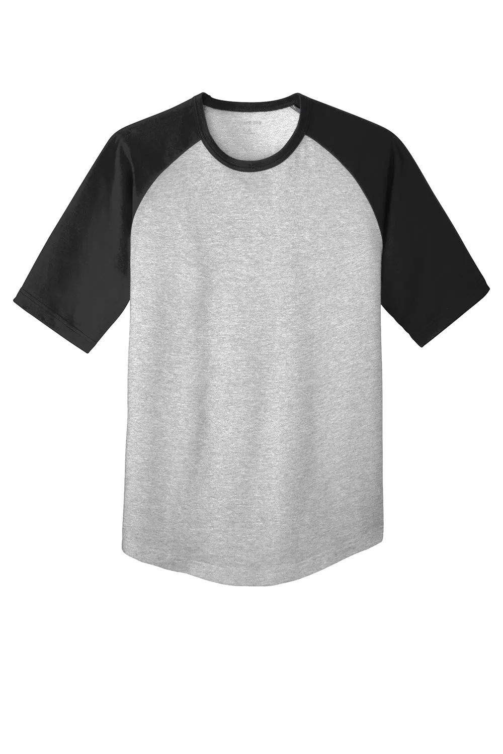 Sport-Tek Youth Short Sleeve Crewneck T-Shirt - Heather Grey/Black