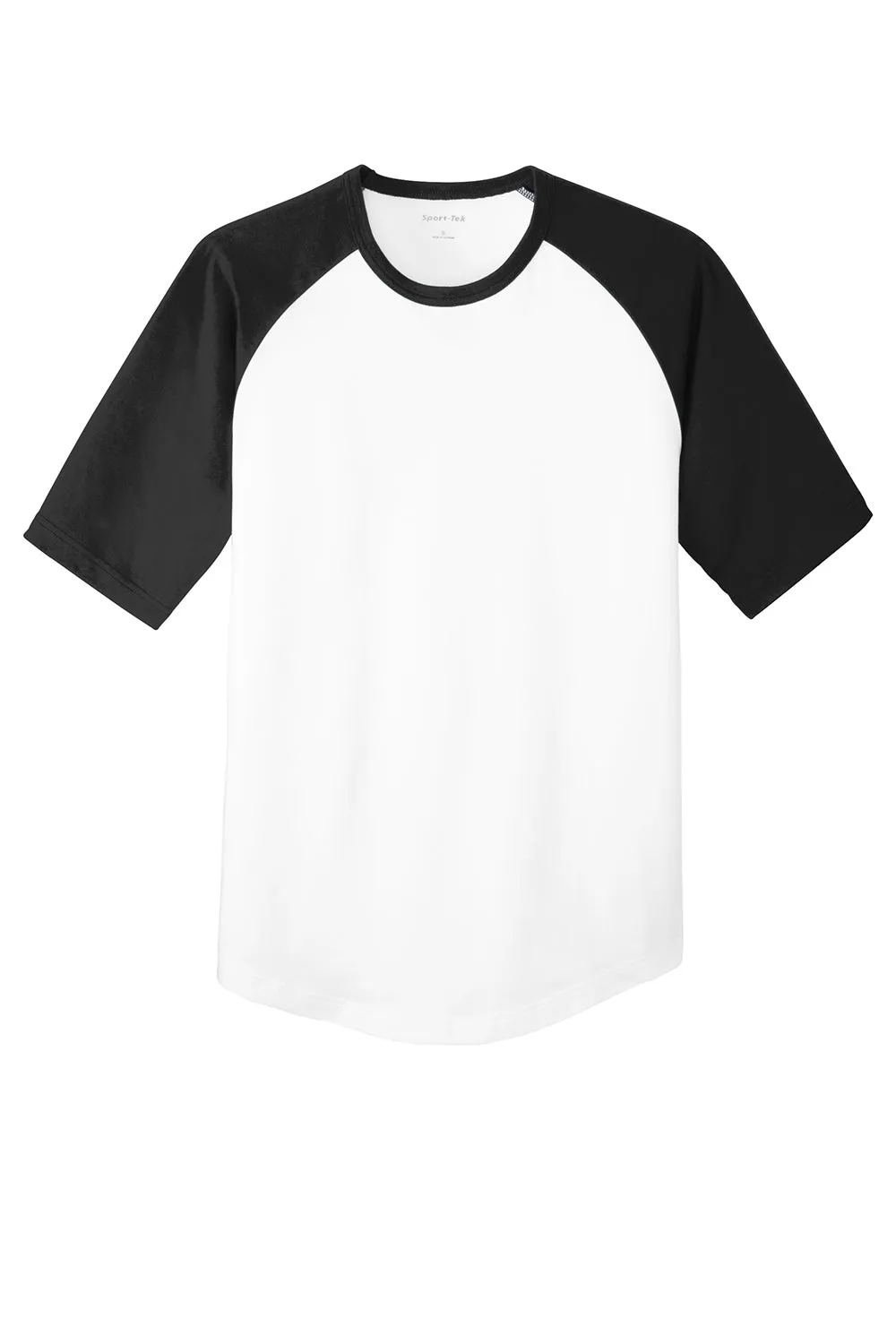 Sport-Tek Youth Short Sleeve Crewneck T-Shirt - White/Black