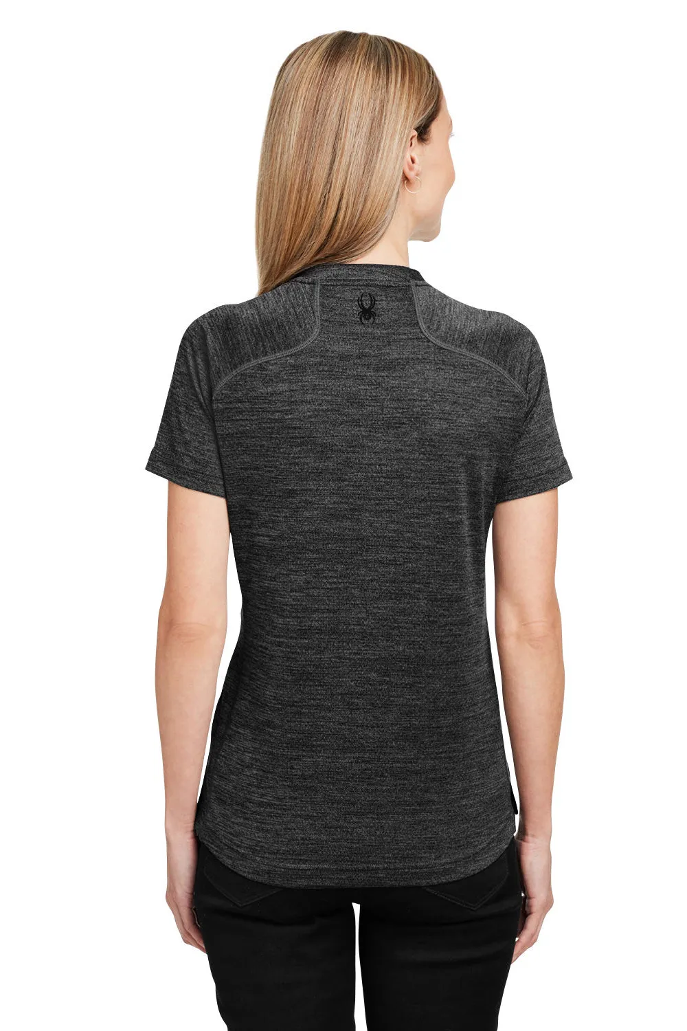 Spyder Womens Mission Blade Short Sleeve Polo Shirt - Black