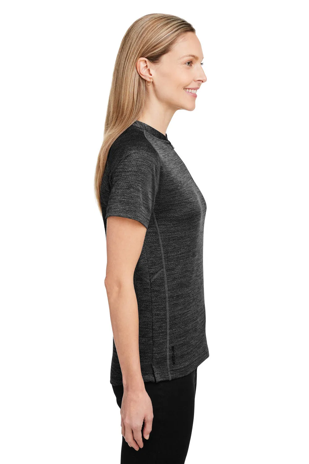Spyder Womens Mission Blade Short Sleeve Polo Shirt - Black