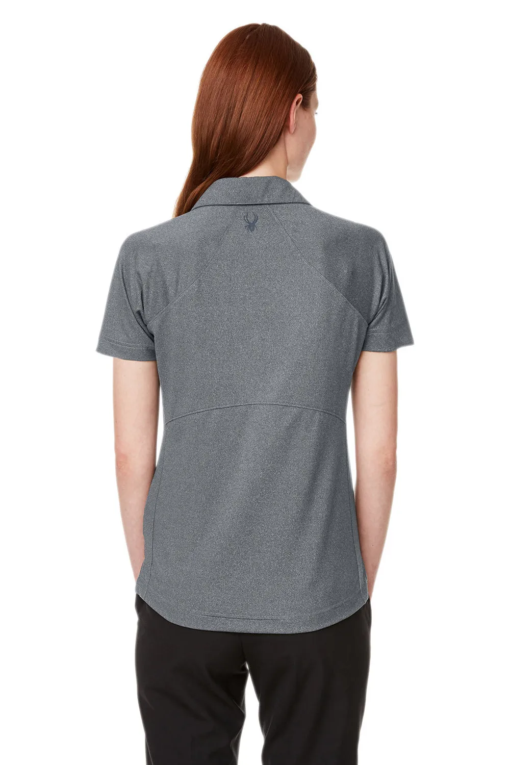 Spyder Womens Spyre UPF 40  Short Sleeve Polo Shirt - Polar Grey Frost