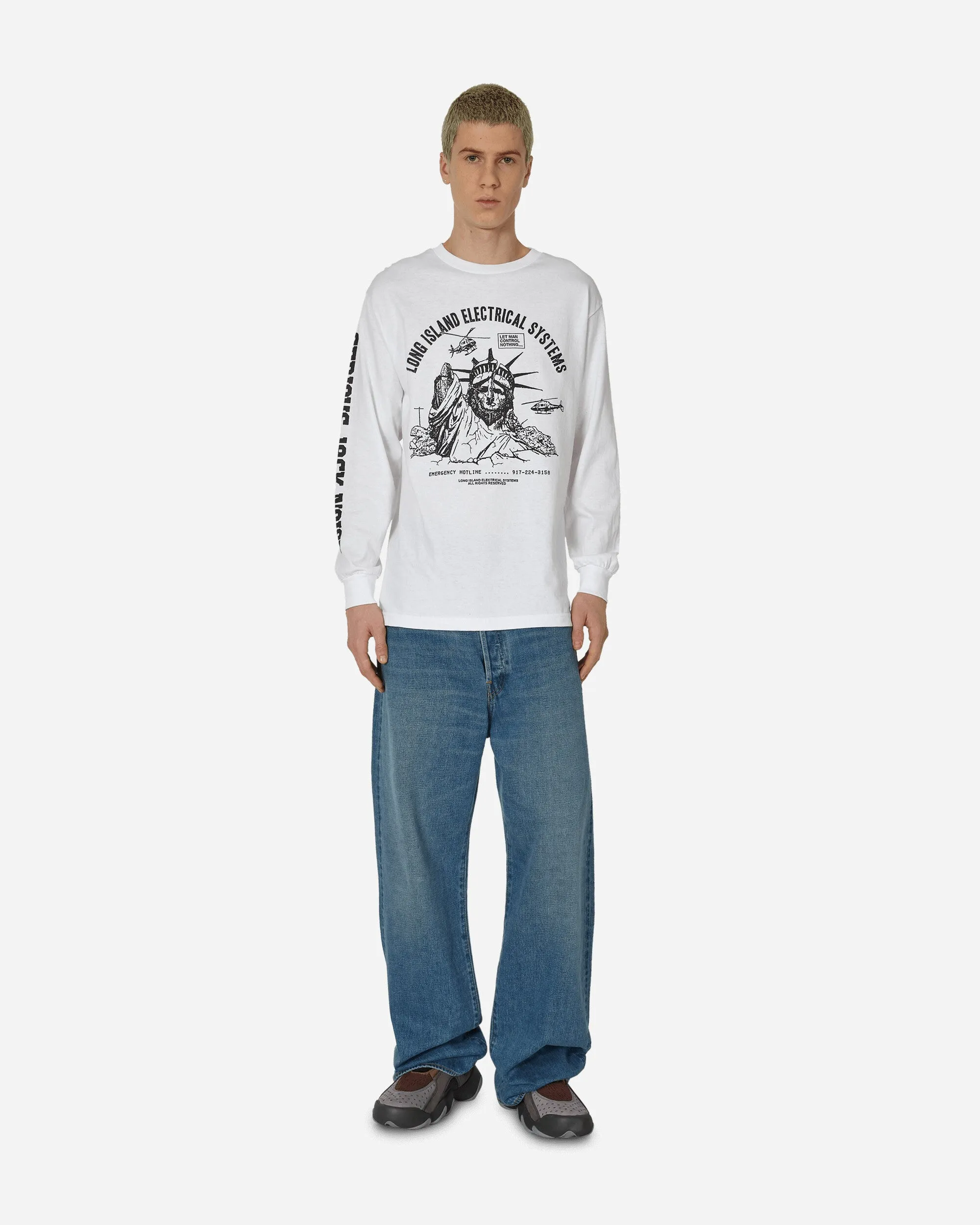 Statue Longsleeve T-Shirt White