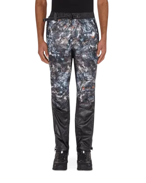 Stone Printed Ripstop Pants Black