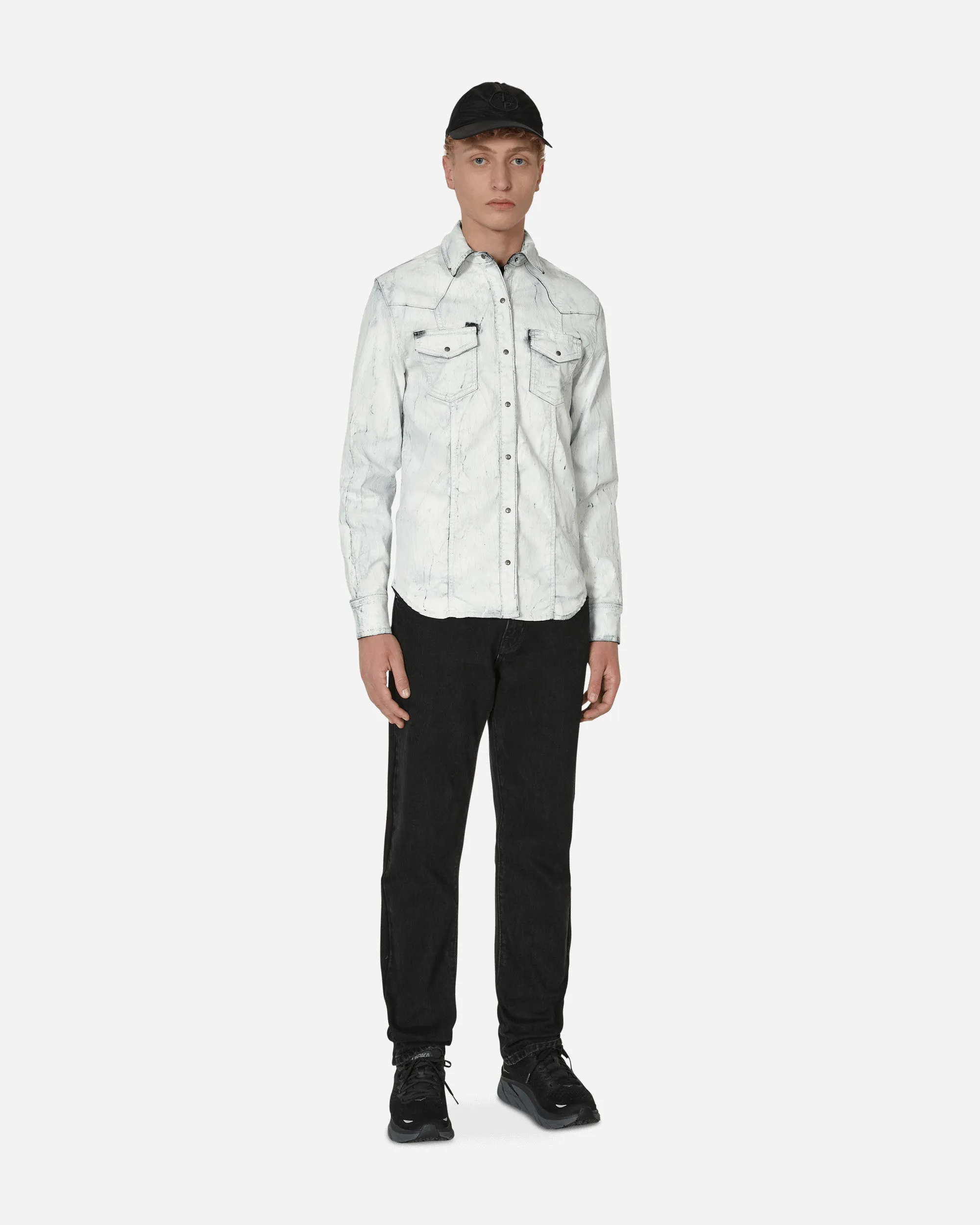 Straight Denim Pants Black