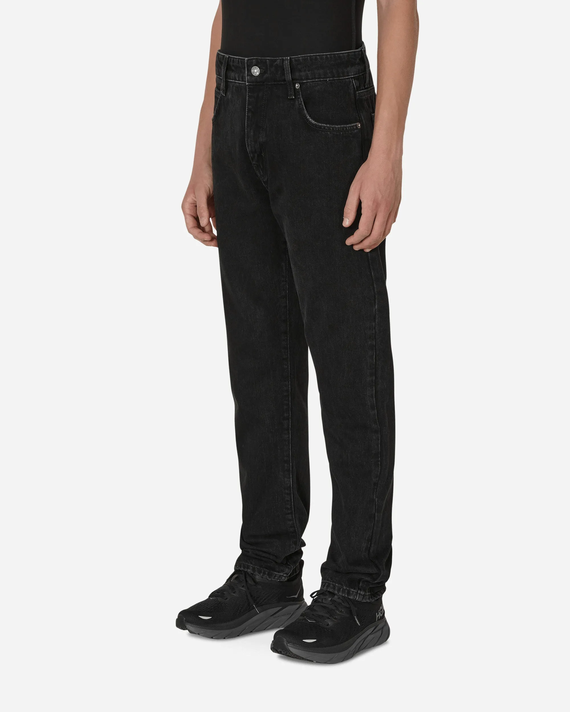 Straight Denim Pants Black