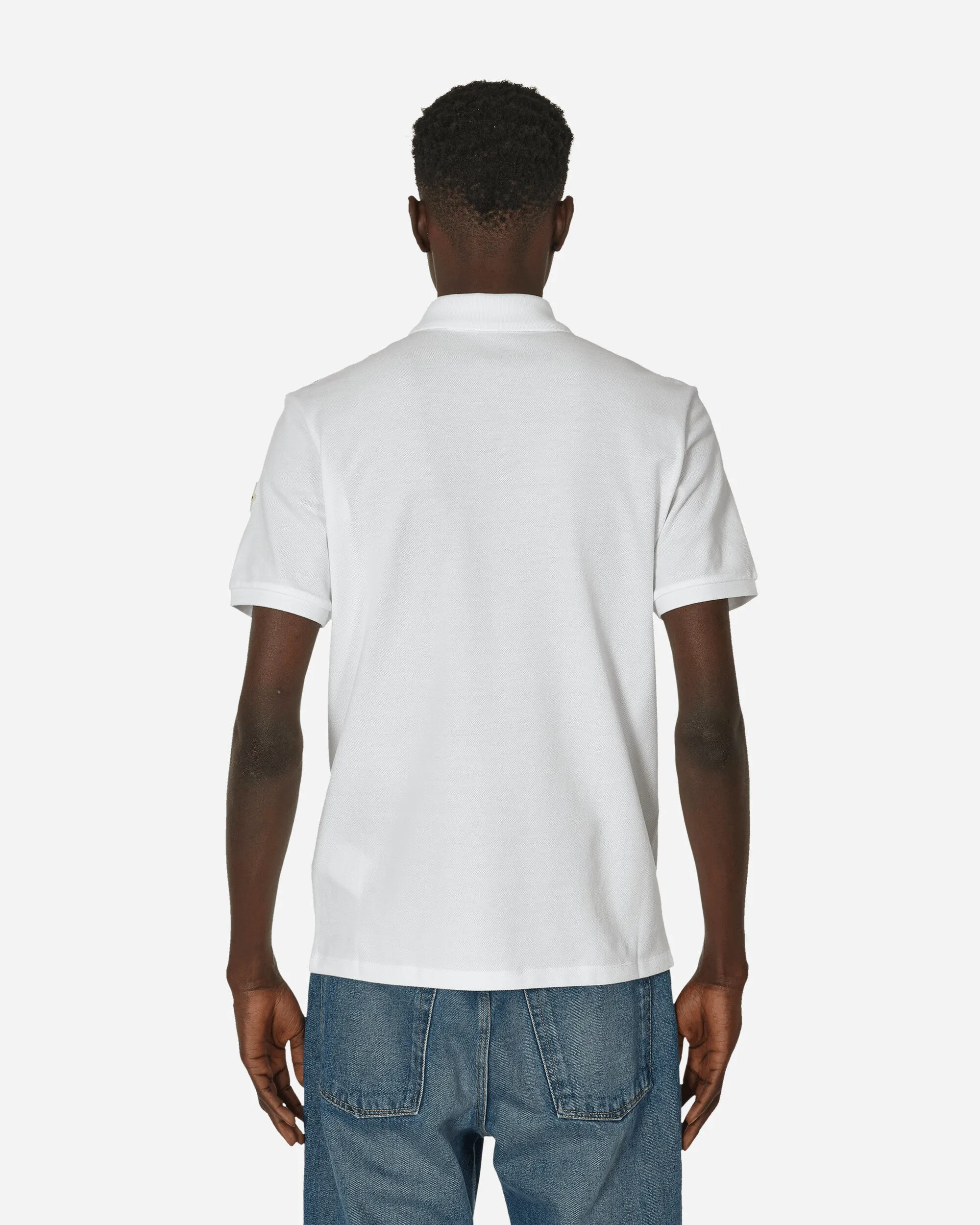 Striped Polo Shirt White