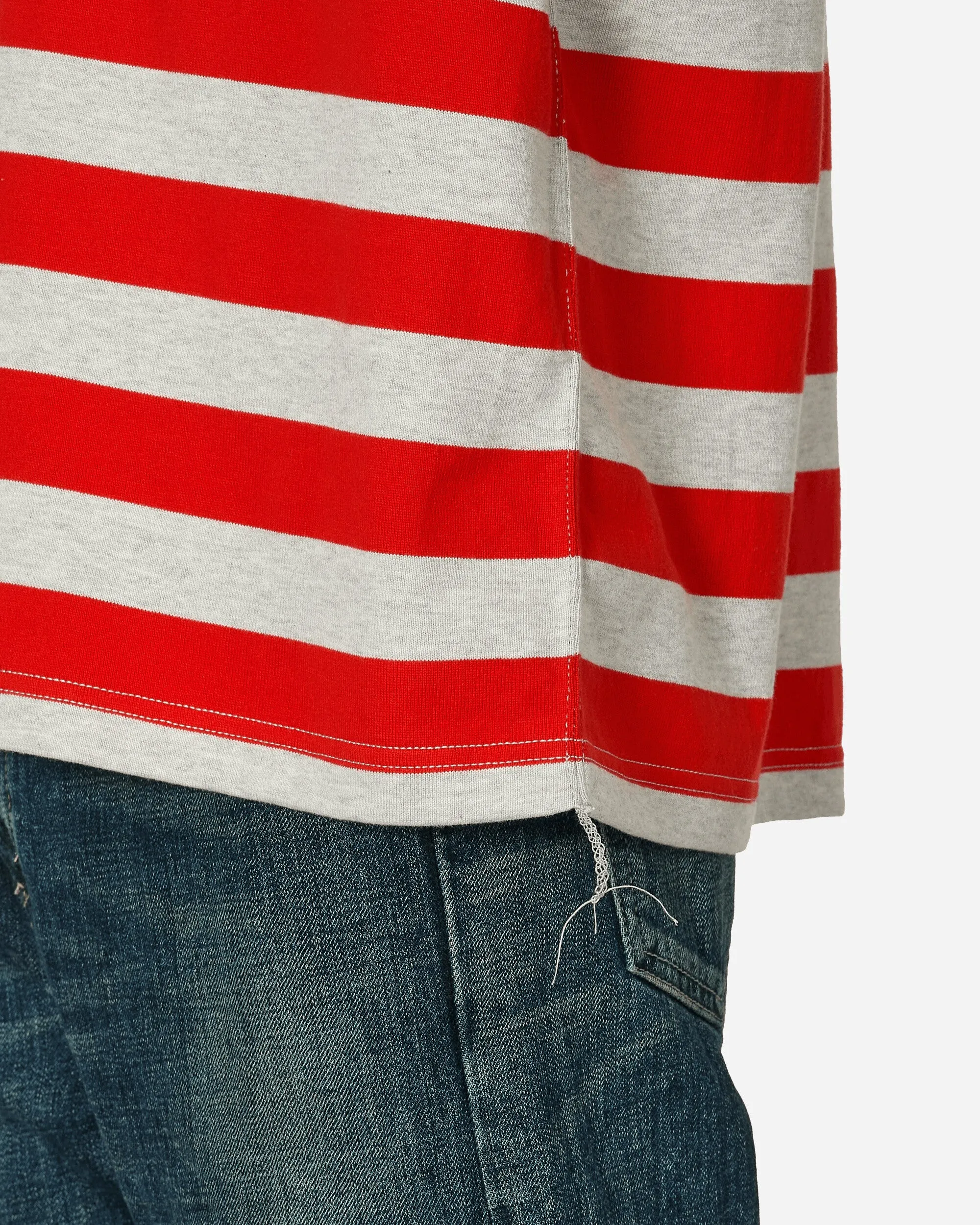 Striped T-Shirt Grey / Red