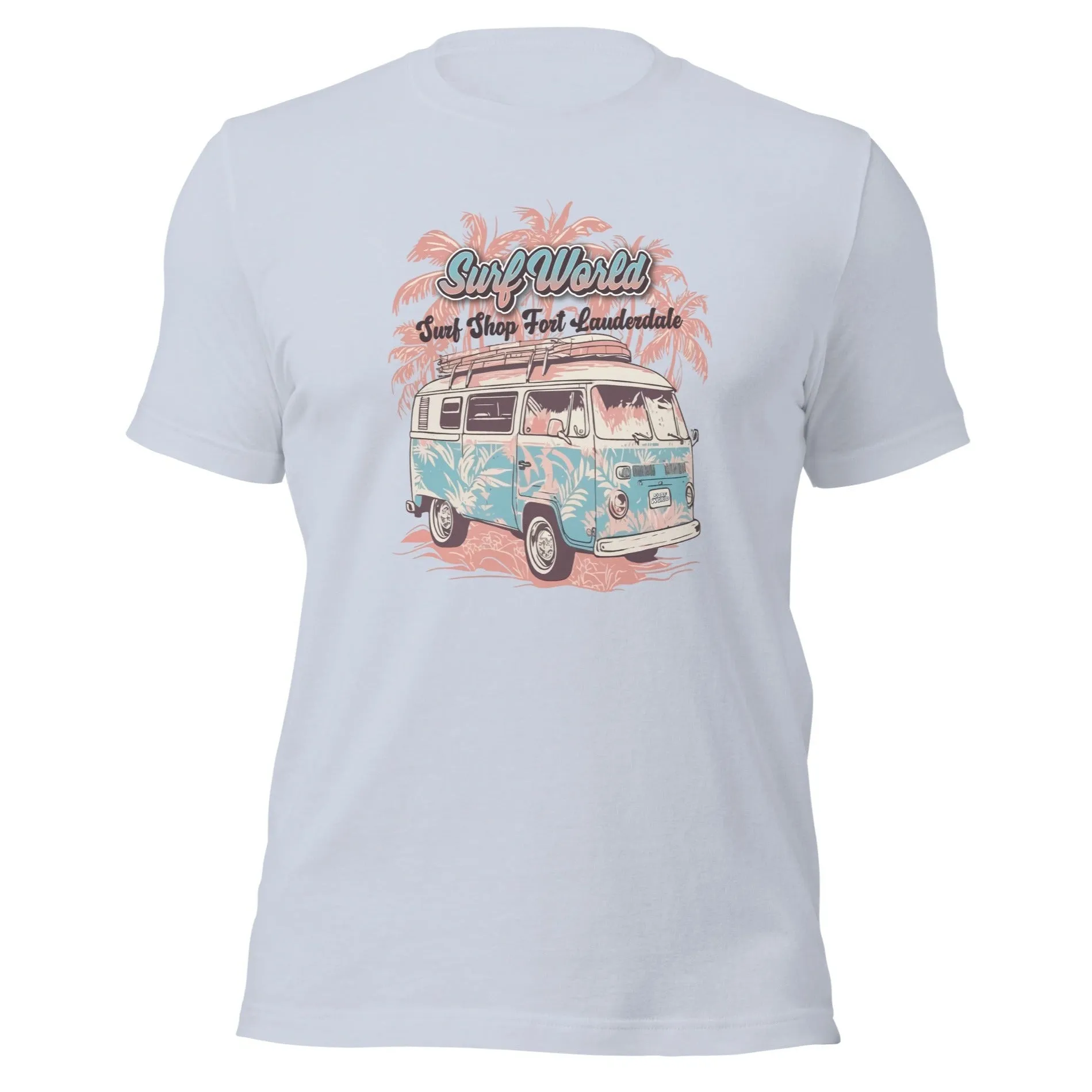 Surf World Floral VW Bus Unisex t-shirt