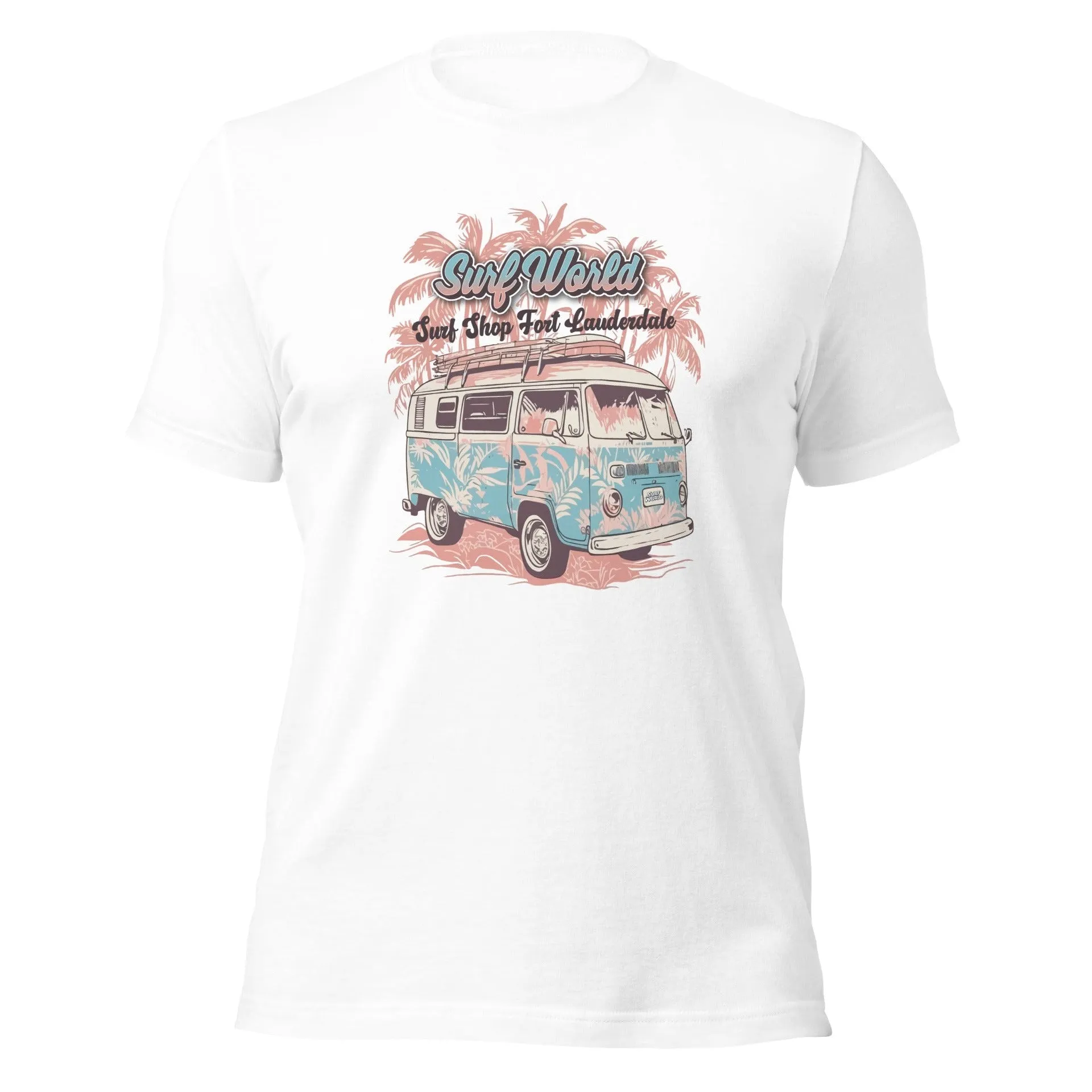 Surf World Floral VW Bus Unisex t-shirt