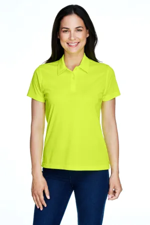 Team 365 Womens Command Performance Moisture Wicking Short Sleeve Polo Shirt - Safety Yellow
