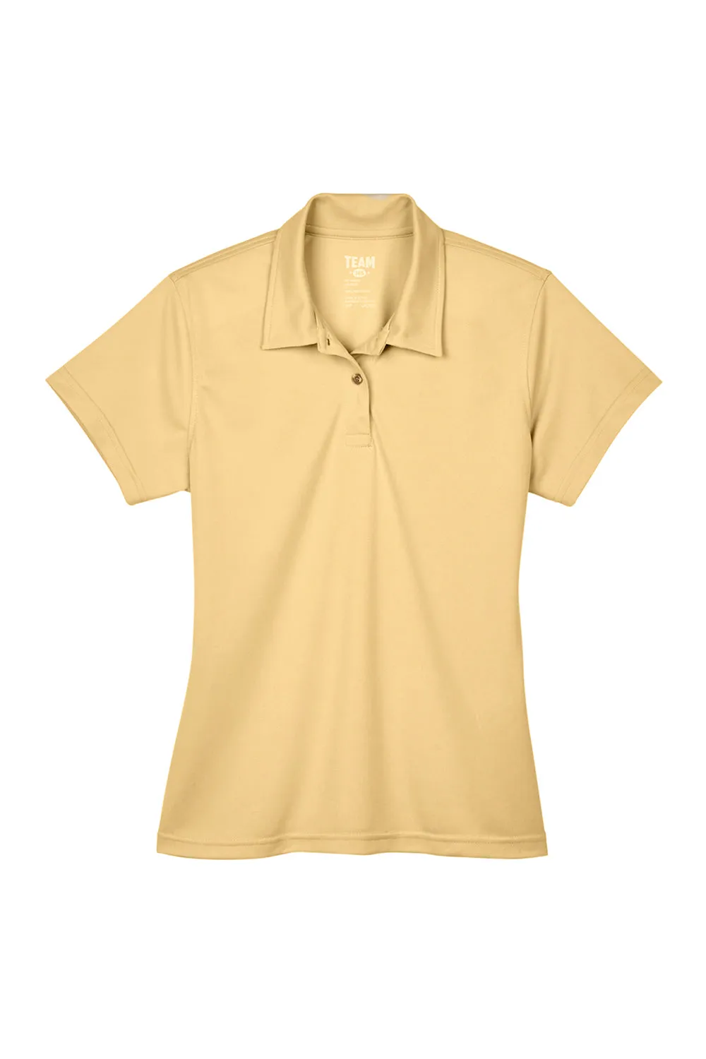 Team 365 Womens Command Performance Moisture Wicking Short Sleeve Polo Shirt - Vegas Gold