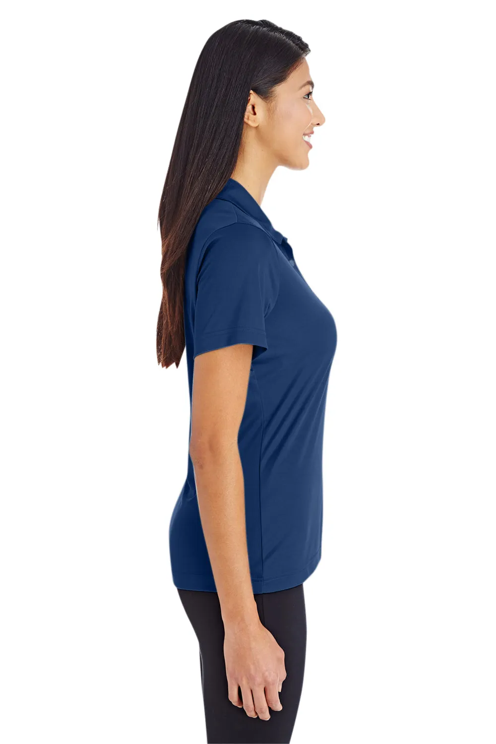 Team 365 Womens Zone Performance Moisture Wicking Short Sleeve Polo Shirt - Dark Navy Blue