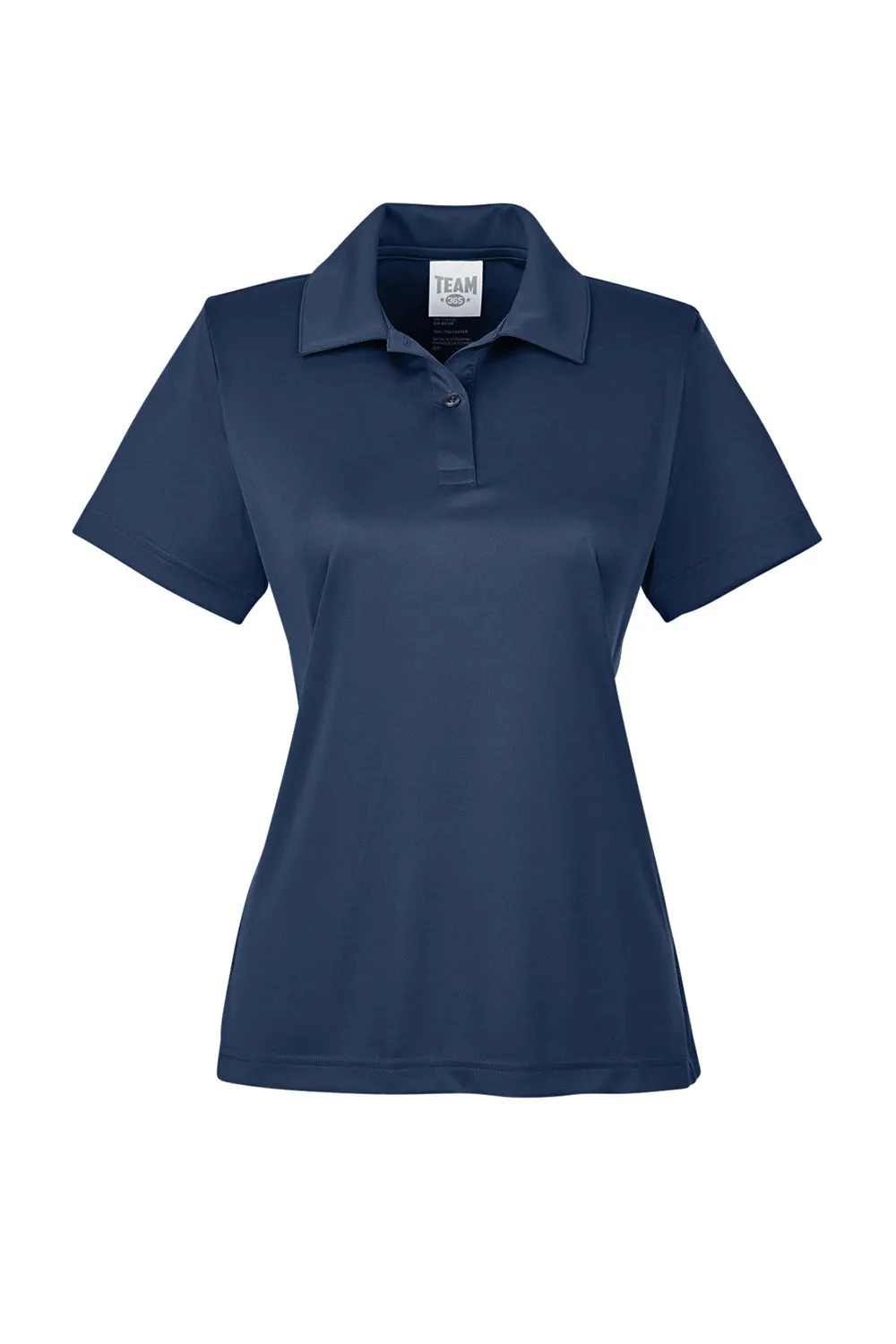 Team 365 Womens Zone Performance Moisture Wicking Short Sleeve Polo Shirt - Dark Navy Blue