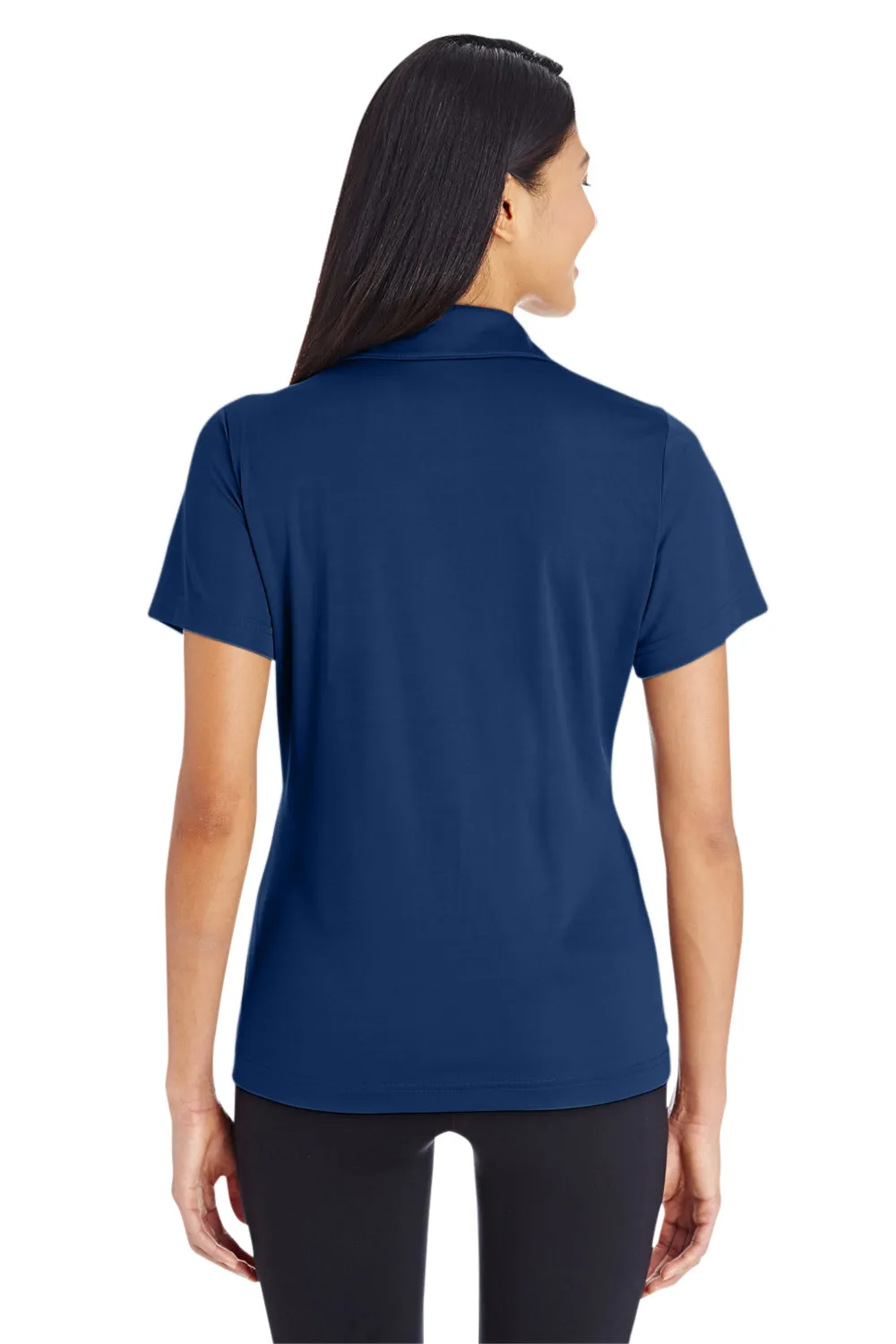 Team 365 Womens Zone Performance Moisture Wicking Short Sleeve Polo Shirt - Dark Navy Blue