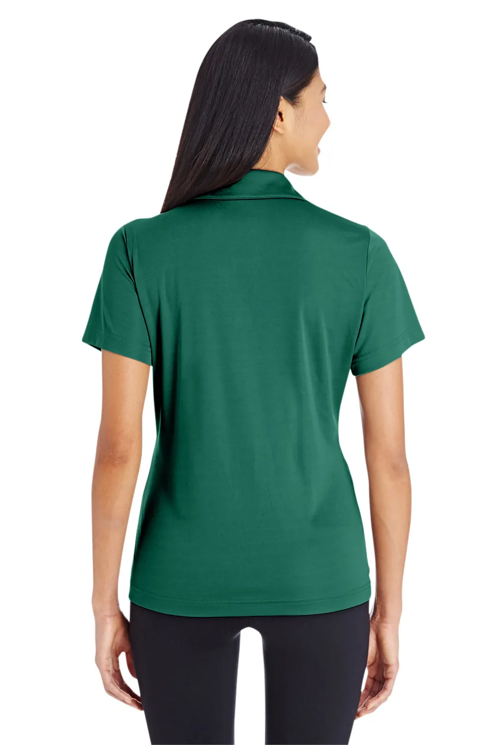 Team 365 Womens Zone Performance Moisture Wicking Short Sleeve Polo Shirt - Forest Green