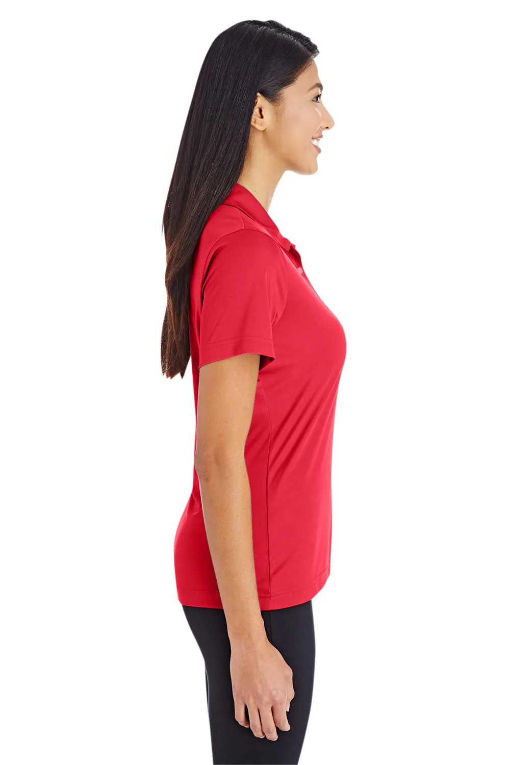 Team 365 Womens Zone Performance Moisture Wicking Short Sleeve Polo Shirt - Red