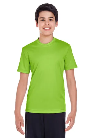 Team 365 Youth Zone Performance Moisture Wicking Short Sleeve Crewneck T-Shirt - Acid Green