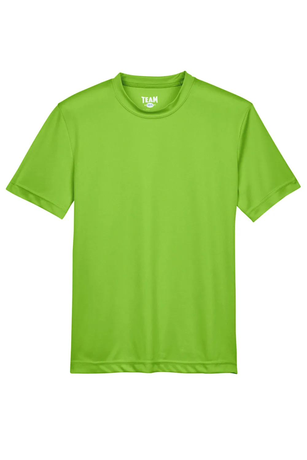 Team 365 Youth Zone Performance Moisture Wicking Short Sleeve Crewneck T-Shirt - Acid Green
