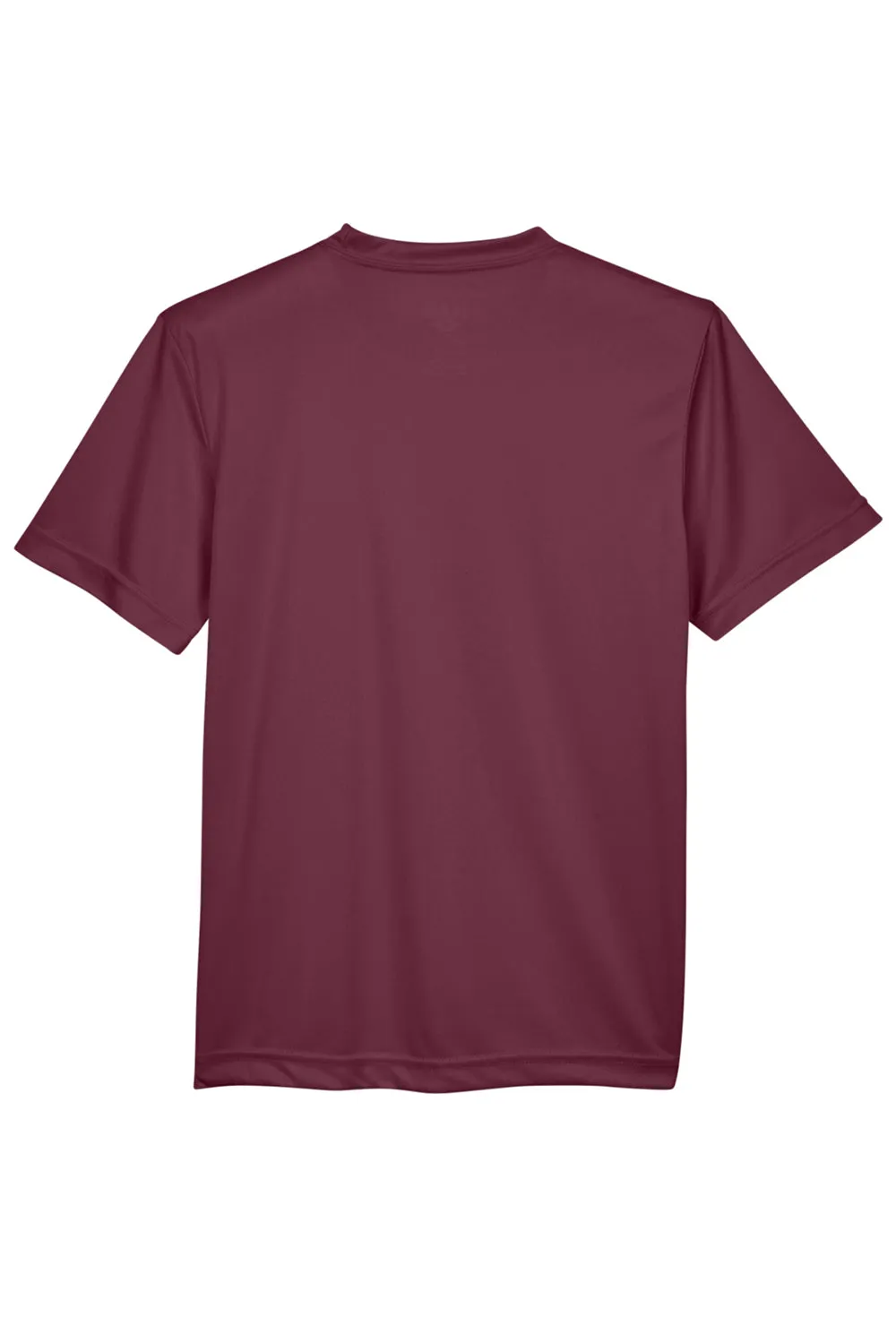 Team 365 Youth Zone Performance Moisture Wicking Short Sleeve Crewneck T-Shirt - Dark Maroon