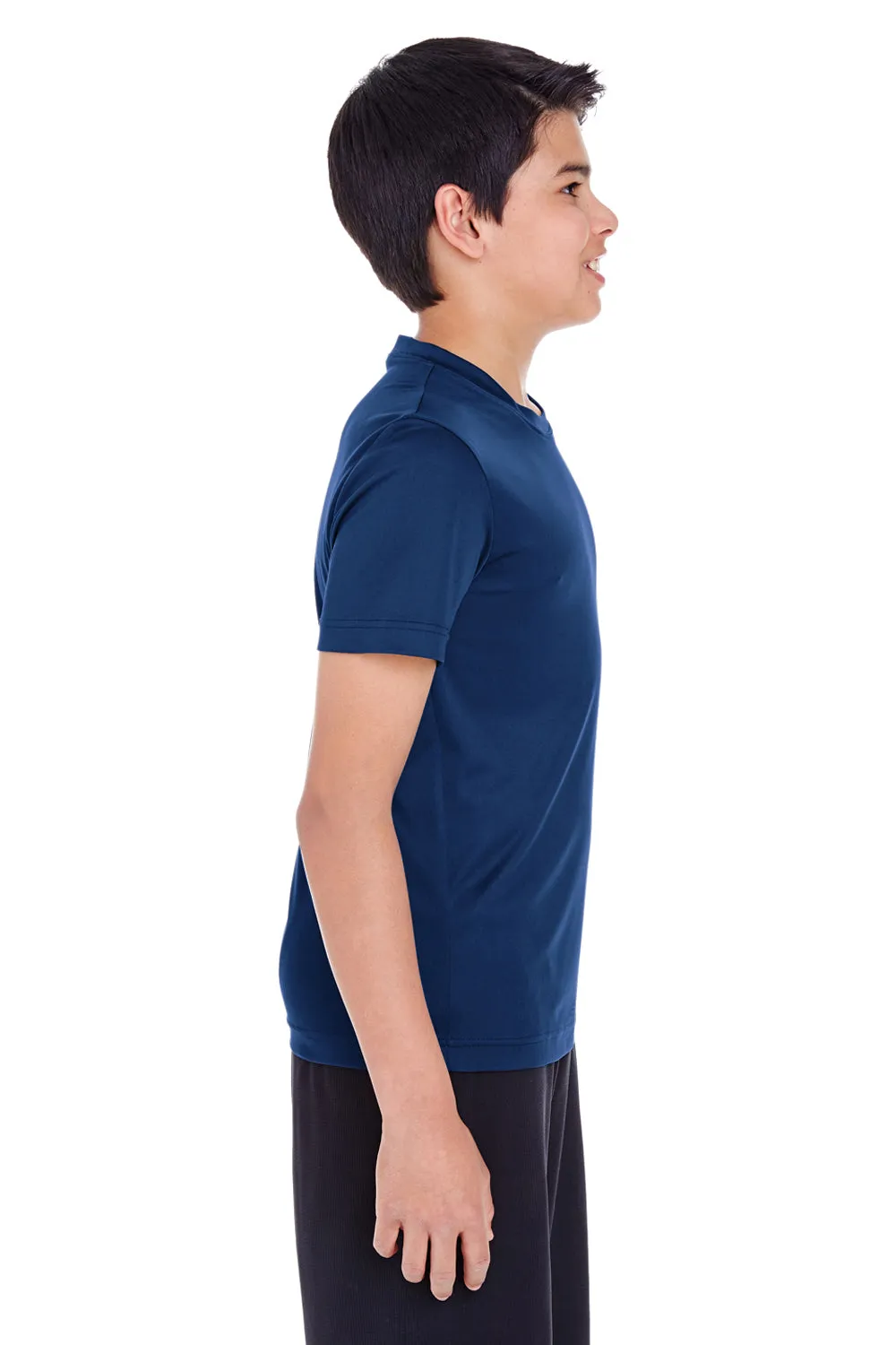 Team 365 Youth Zone Performance Moisture Wicking Short Sleeve Crewneck T-Shirt - Dark Navy Blue