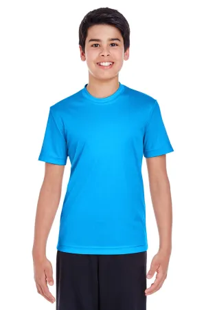 Team 365 Youth Zone Performance Moisture Wicking Short Sleeve Crewneck T-Shirt - Electric Blue