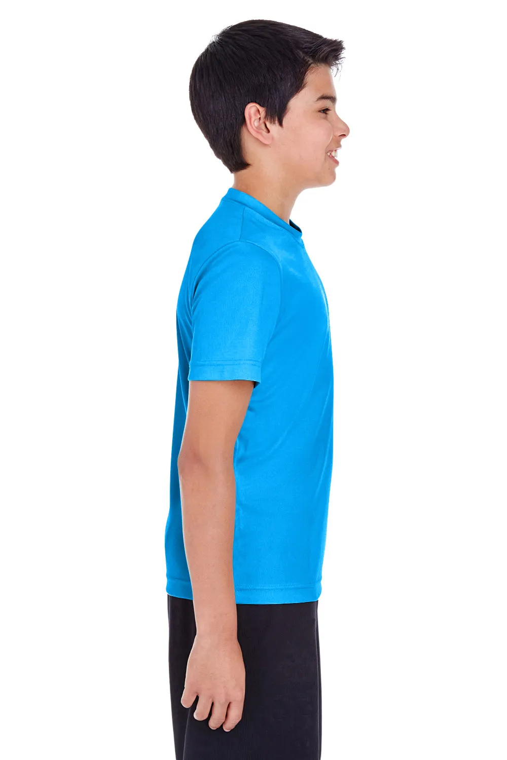 Team 365 Youth Zone Performance Moisture Wicking Short Sleeve Crewneck T-Shirt - Electric Blue