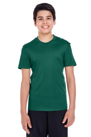 Team 365 Youth Zone Performance Moisture Wicking Short Sleeve Crewneck T-Shirt - Forest Green