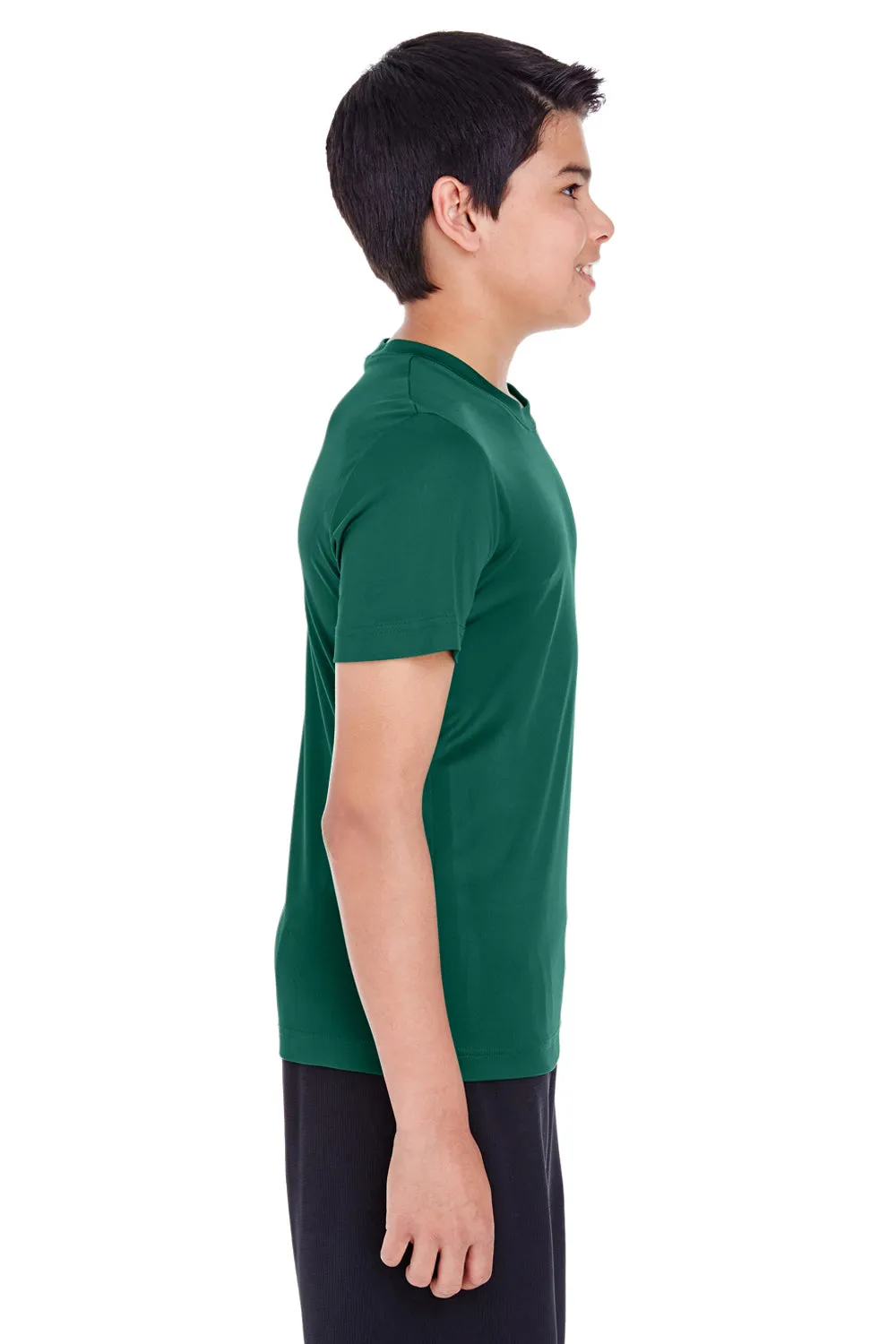 Team 365 Youth Zone Performance Moisture Wicking Short Sleeve Crewneck T-Shirt - Forest Green
