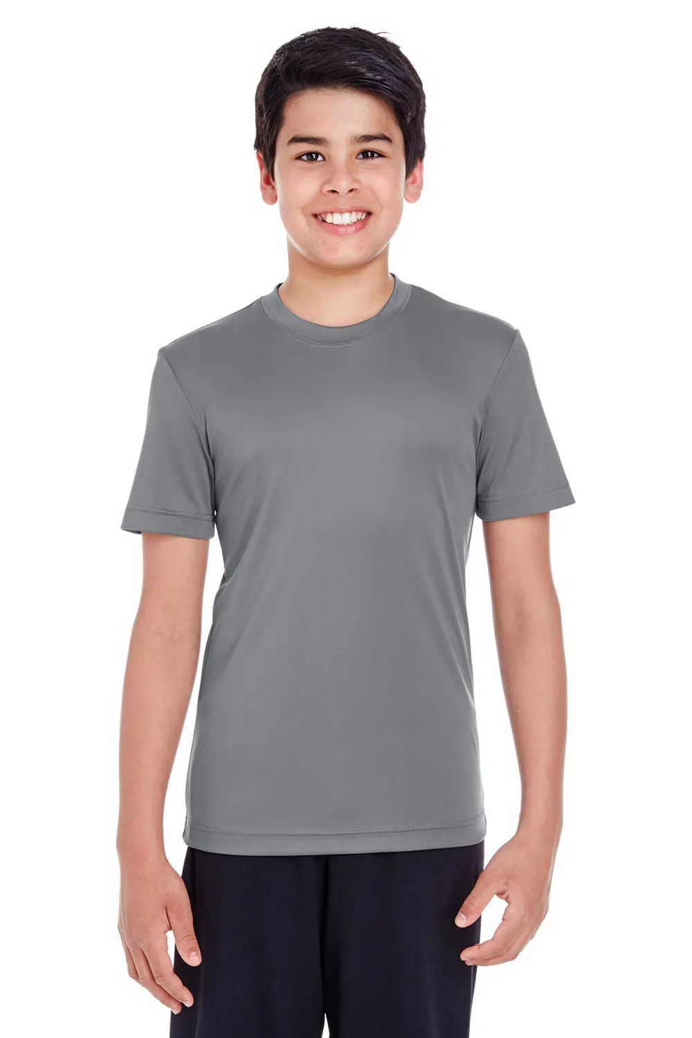 Team 365 Youth Zone Performance Moisture Wicking Short Sleeve Crewneck T-Shirt - Graphite Grey