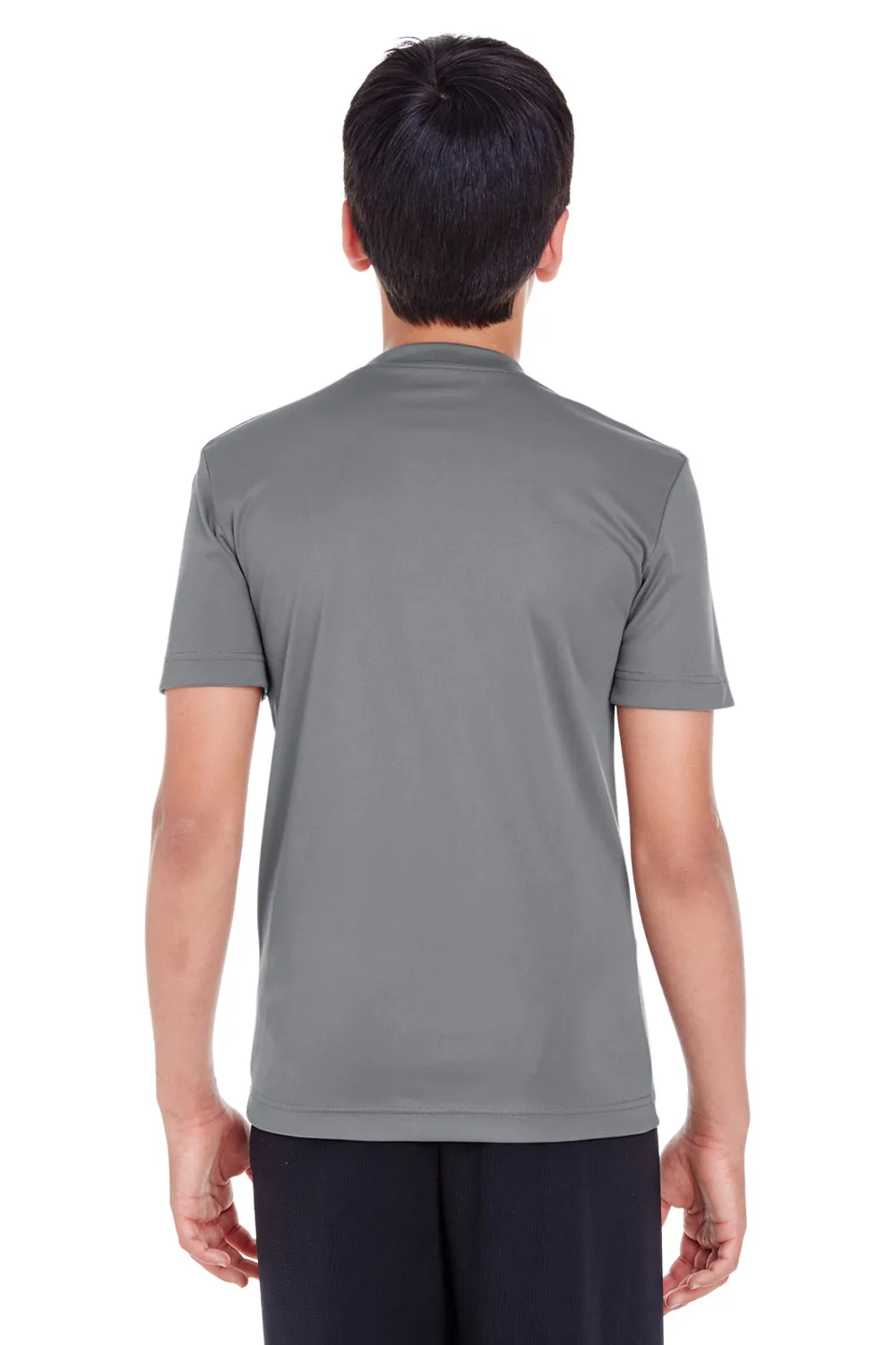 Team 365 Youth Zone Performance Moisture Wicking Short Sleeve Crewneck T-Shirt - Graphite Grey