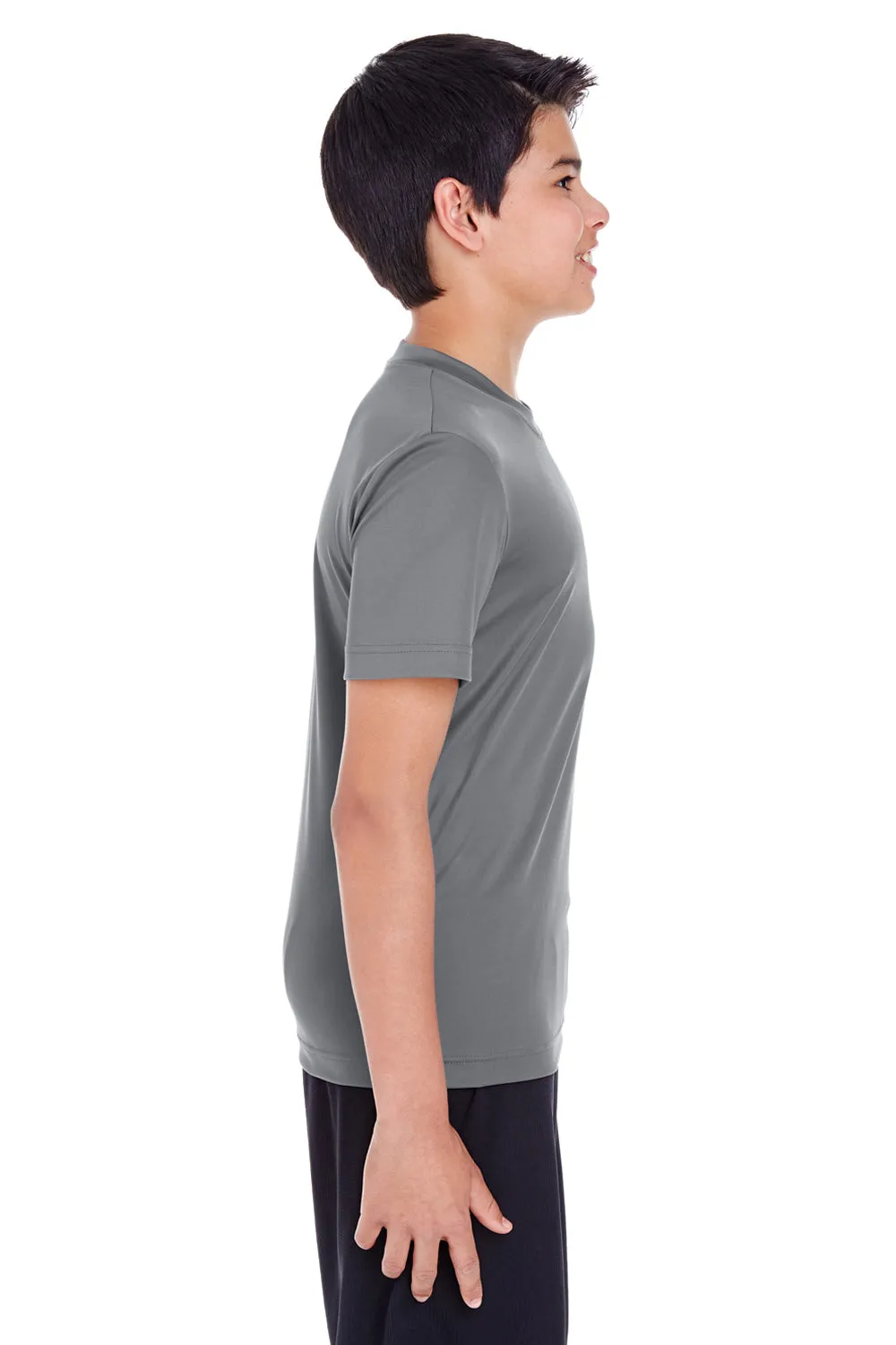 Team 365 Youth Zone Performance Moisture Wicking Short Sleeve Crewneck T-Shirt - Graphite Grey