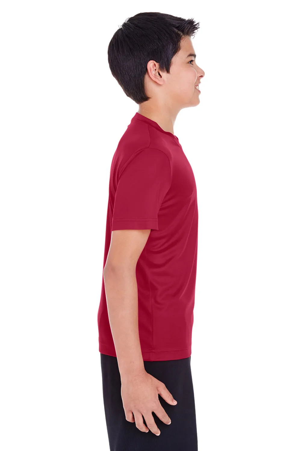 Team 365 Youth Zone Performance Moisture Wicking Short Sleeve Crewneck T-Shirt - Scarlet Red