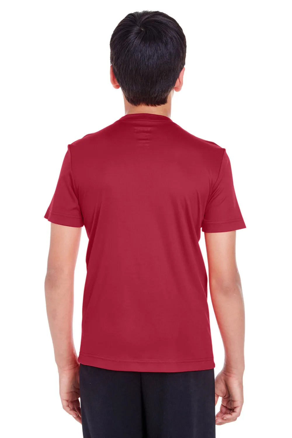 Team 365 Youth Zone Performance Moisture Wicking Short Sleeve Crewneck T-Shirt - Scarlet Red