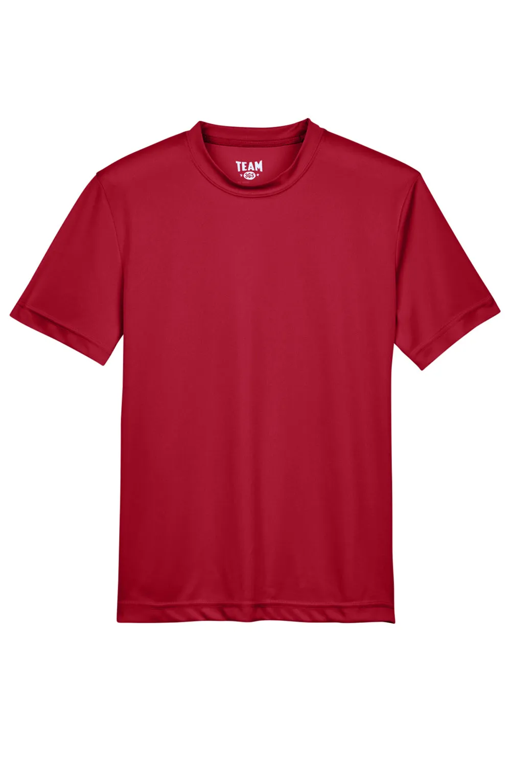 Team 365 Youth Zone Performance Moisture Wicking Short Sleeve Crewneck T-Shirt - Scarlet Red