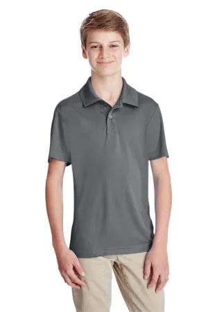 Team 365 Youth Zone Performance Moisture Wicking Short Sleeve Polo Shirt - Graphite Grey