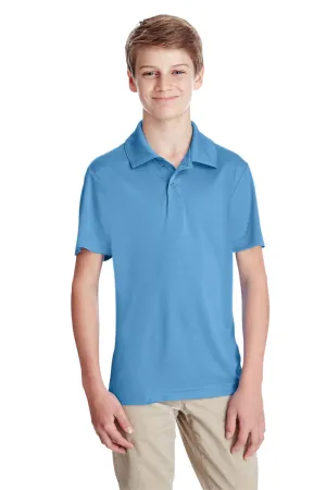 Team 365 Youth Zone Performance Moisture Wicking Short Sleeve Polo Shirt - Light Blue