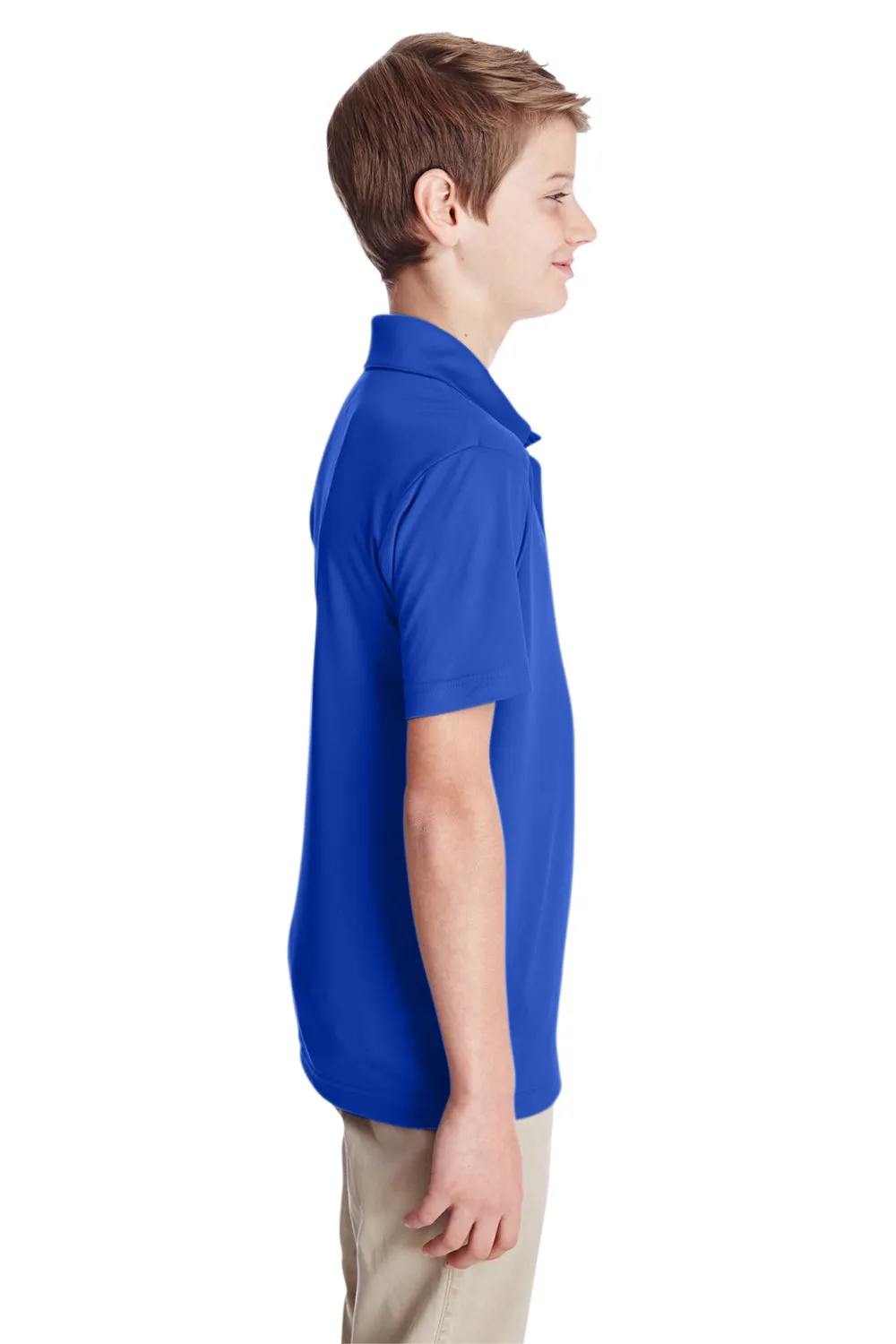 Team 365 Youth Zone Performance Moisture Wicking Short Sleeve Polo Shirt - Royal Blue