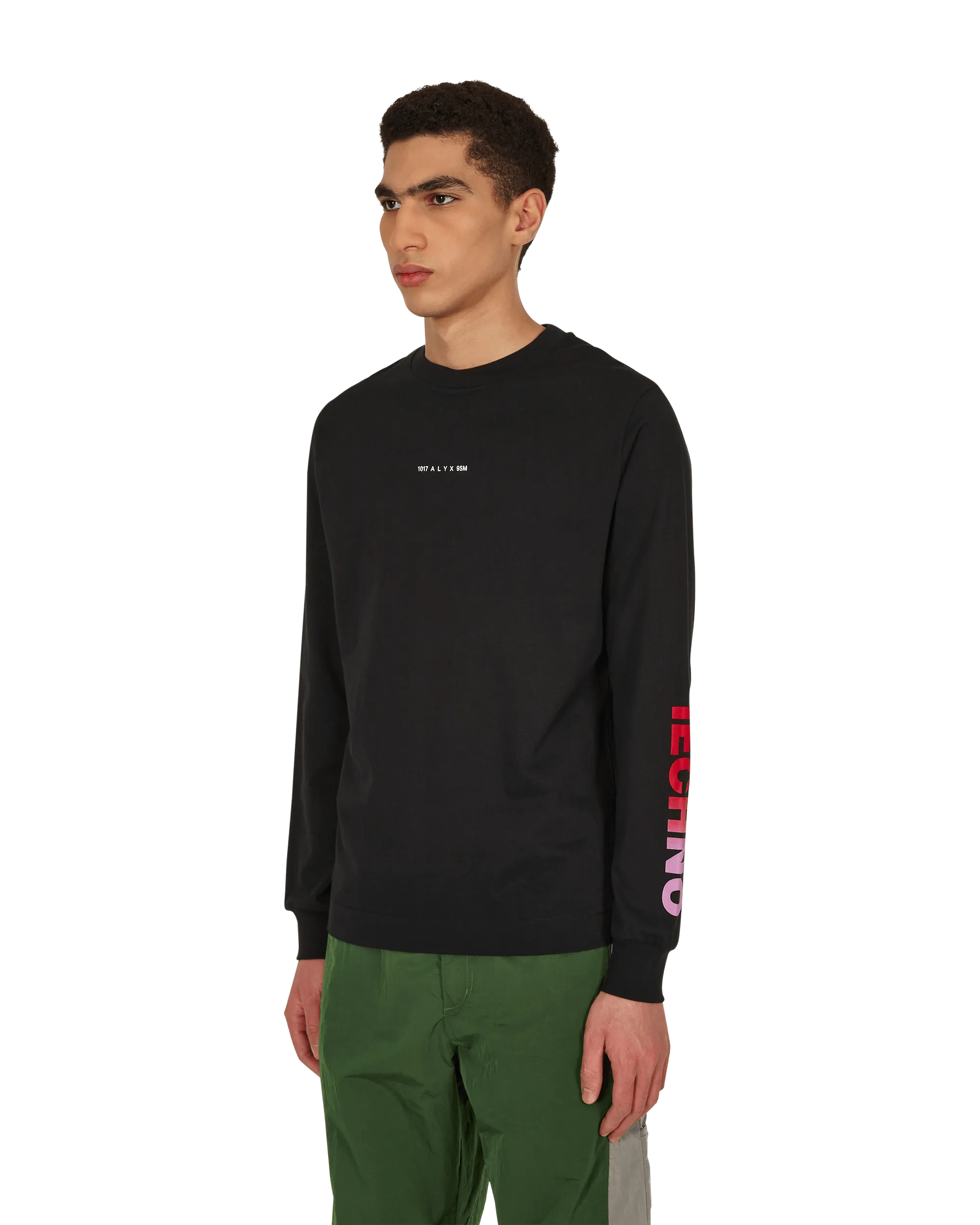 Techno Longsleeve T-Shirt Black