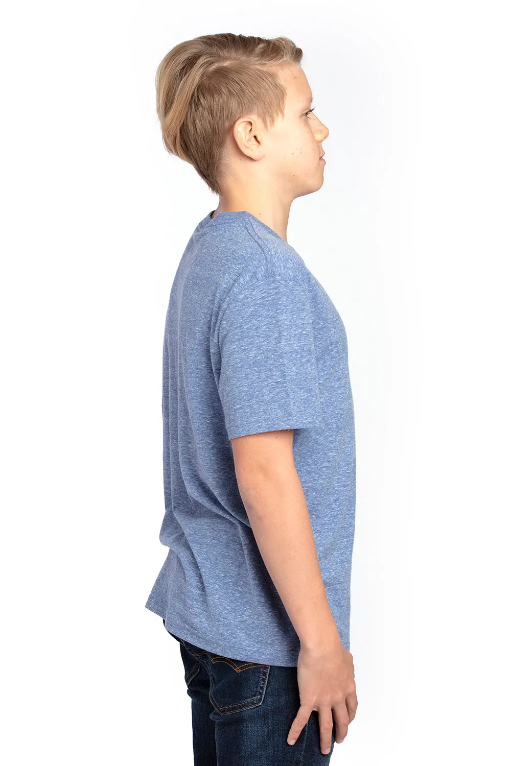 Threadfast Apparel Youth Short Sleeve Crewneck T-Shirt - Navy Blue